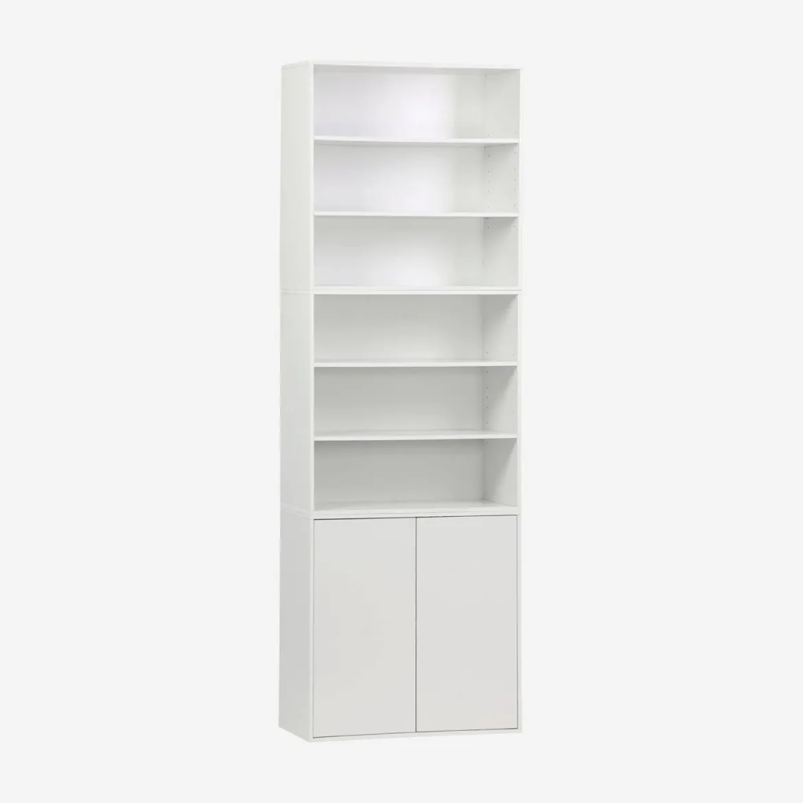 Libreria modulare con 2 ante e 5 livelli