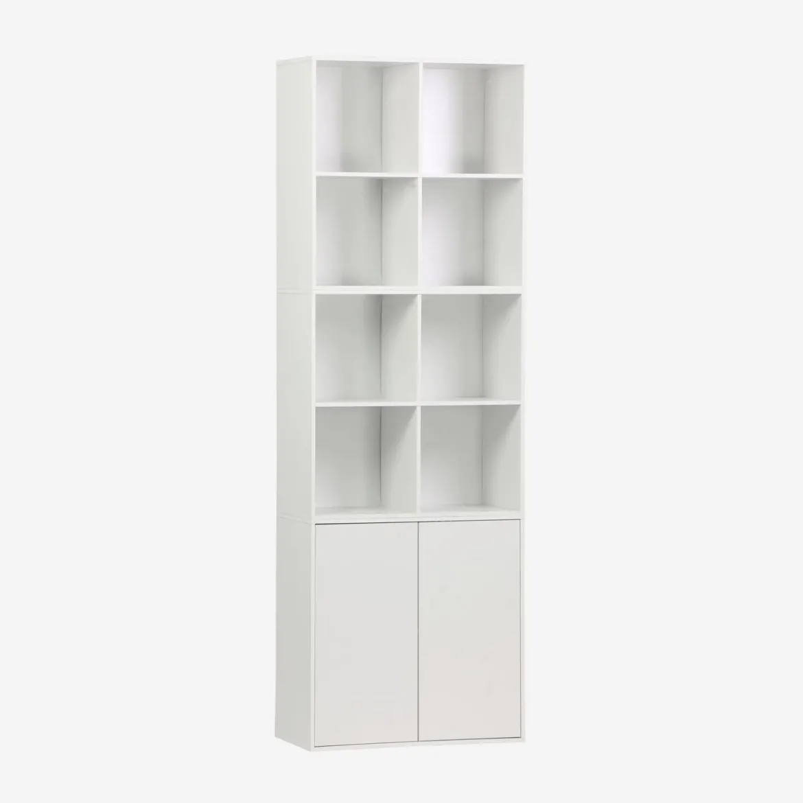 Libreria modulare in legno 3 elementi, 2 ante 8 vani