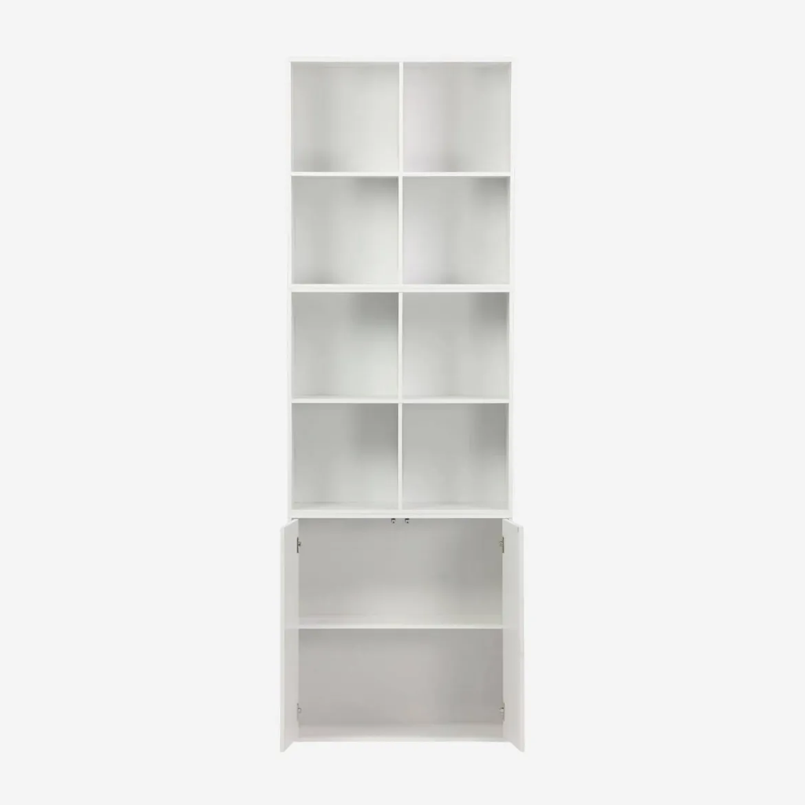 Libreria modulare in legno 3 elementi, 2 ante 8 vani
