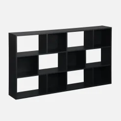 Libreria a 3 livelli con 12 scomparti