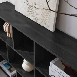 Libreria a 3 livelli con 12 scomparti