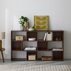 Libreria a 3 livelli con 12 scomparti