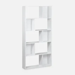 Libreria a 5 ripiani con 10 vani