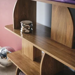 Libreria esotica in legno a 5 livelli