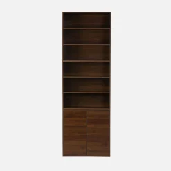 Libreria in legno a 3 ripiani, 2 mensole