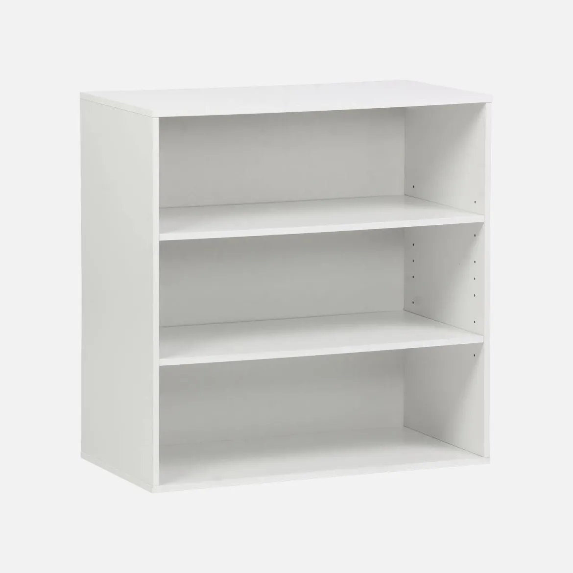 Libreria in legno a 3 ripiani, 2 mensole