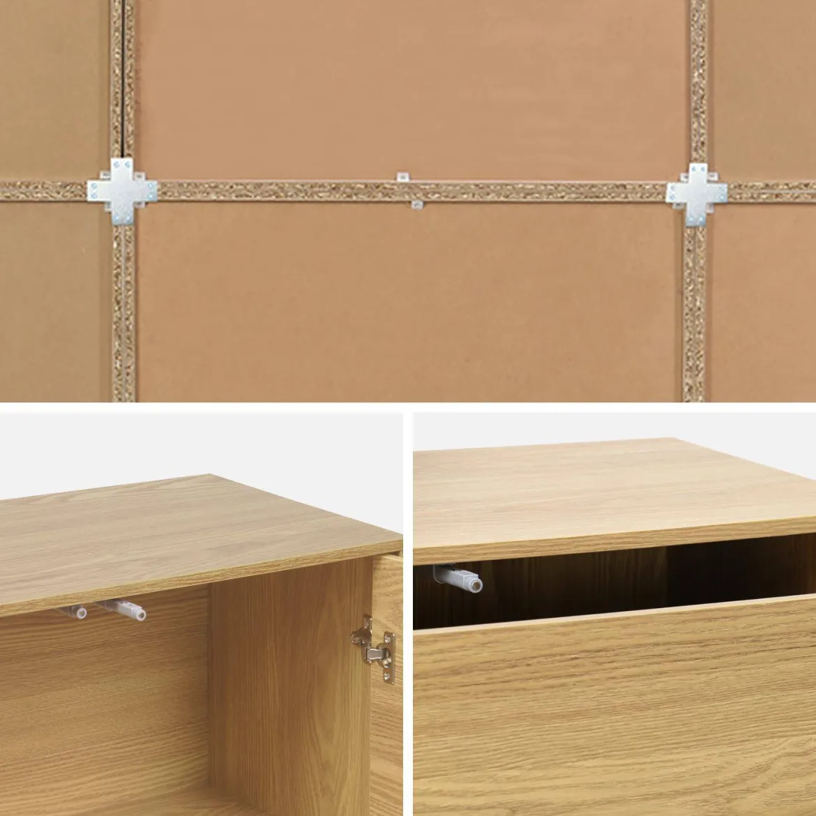Libreria modulabile decorazione legno 9 elementi