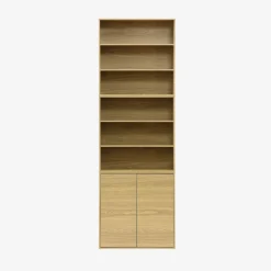 Libreria modulare con 2 ante e 5 livelli