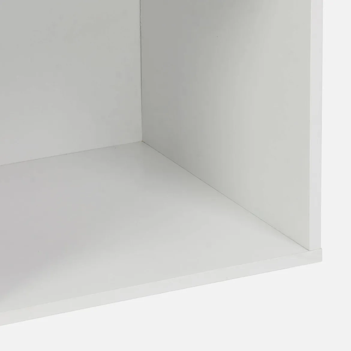 Libreria modulare in legno a 2 ripiani, 4 vani