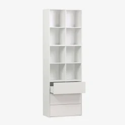 Libreria modulare in legno, 3 cassetti 8 vani
