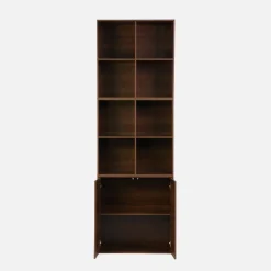 Libreria modulare in legno 3 elementi, 2 ante 8 vani