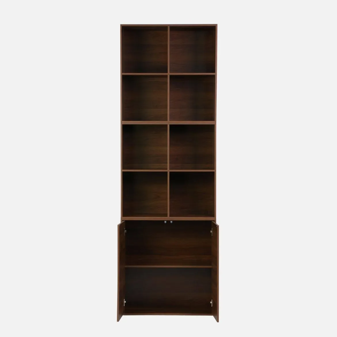 Libreria modulare in legno 3 elementi, 2 ante 8 vani
