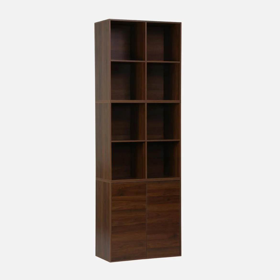 Libreria modulare in legno 3 elementi, 2 ante 8 vani
