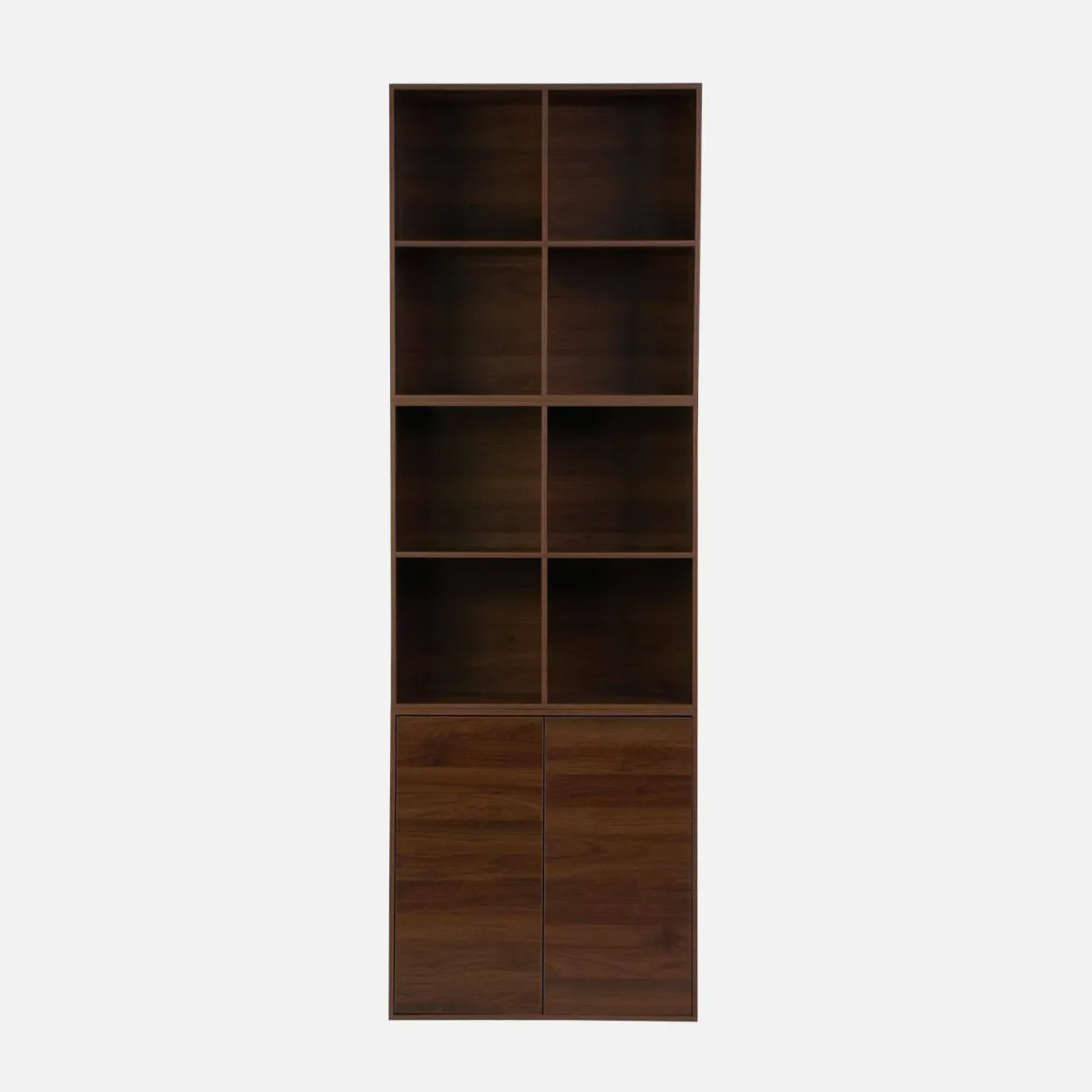 Libreria modulare in legno 3 elementi, 2 ante 8 vani