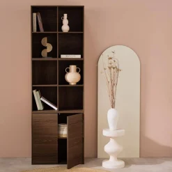 Libreria modulare in legno 3 elementi, 2 ante 8 vani
