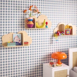 Mensole da parete nuvole per la cameretta dei bambini, set di 3