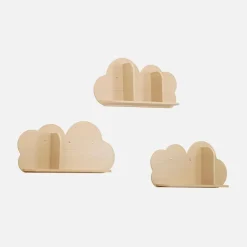 Mensole da parete nuvole per la cameretta dei bambini, set di 3