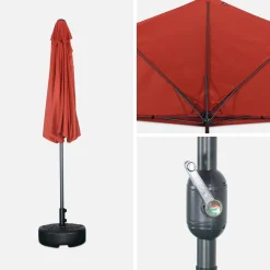 Mezzo ombrellone rotondo, Ø2,5m