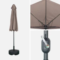 Mezzo ombrellone rotondo, Ø2,5m