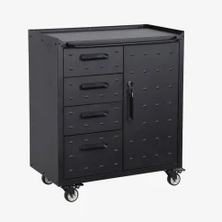Mobile basso da garage con 4 cassetti e una porta