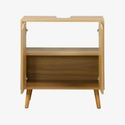 Mobile lavabo vintage decorato in legno