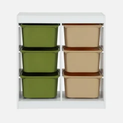 Mobile per bambini con 6 scatole colorate