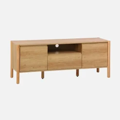 Mobile TV decorazione legno 2 ante 1 cassetto 140cm