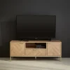 Mobile TV effetto legno a spina di pesce, 120cm