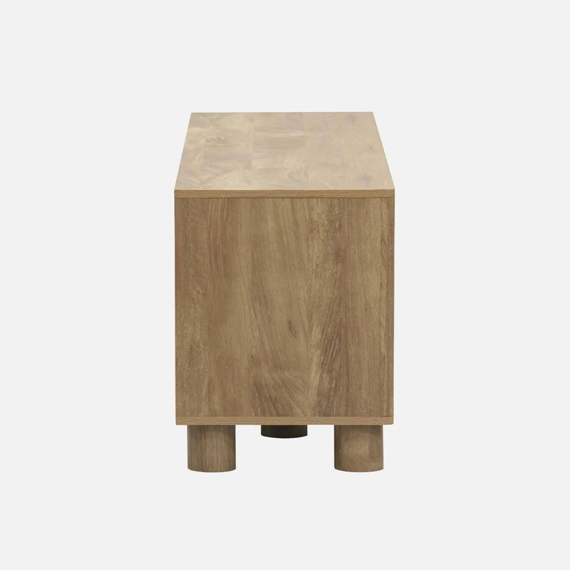 Mobile TV esotico effetto legno di mango 2 ante reversibili, 155cm