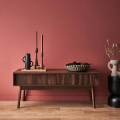Mobile TV scandinavo a 2 ante effetto legno, 115cm