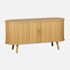 Mobile TV scandinavo con 2 ante scorrevoli, 120cm