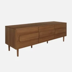 Mobile TV vintage effetto legno 3 ante 150cm