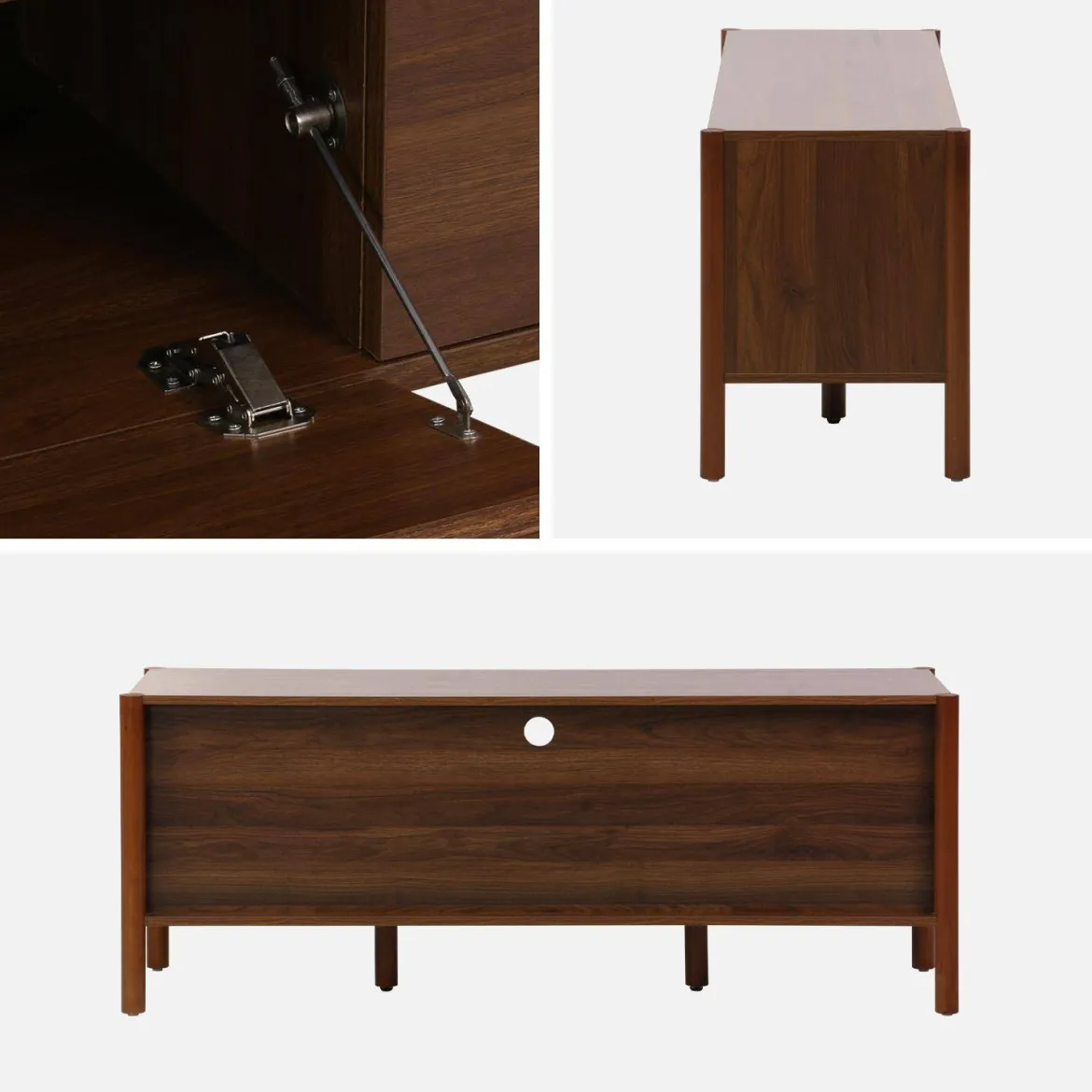 Mobile TV decorazione legno 2 ante 1 cassetto 140cm
