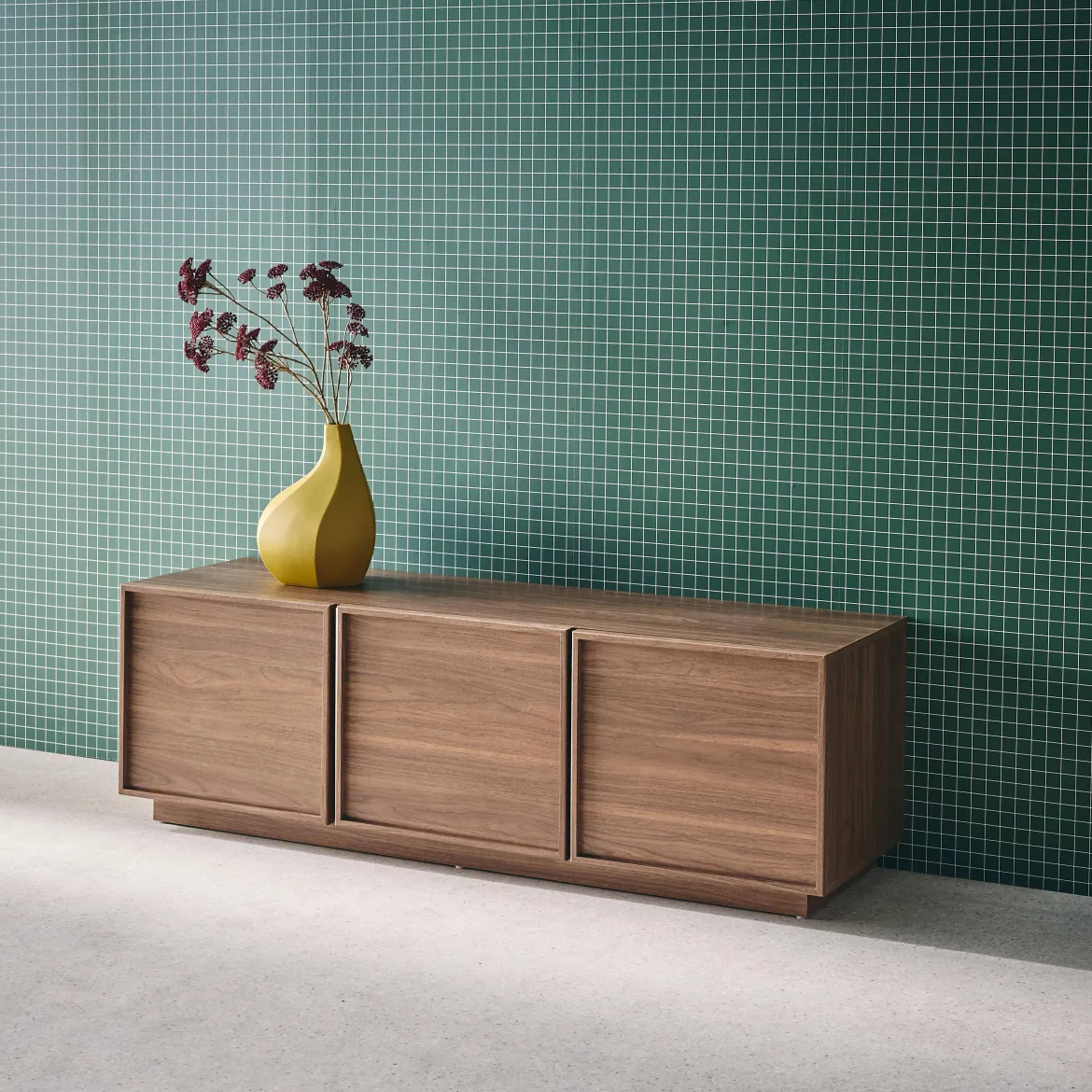 Mobile TV decorazione legno 3 ante 140cm