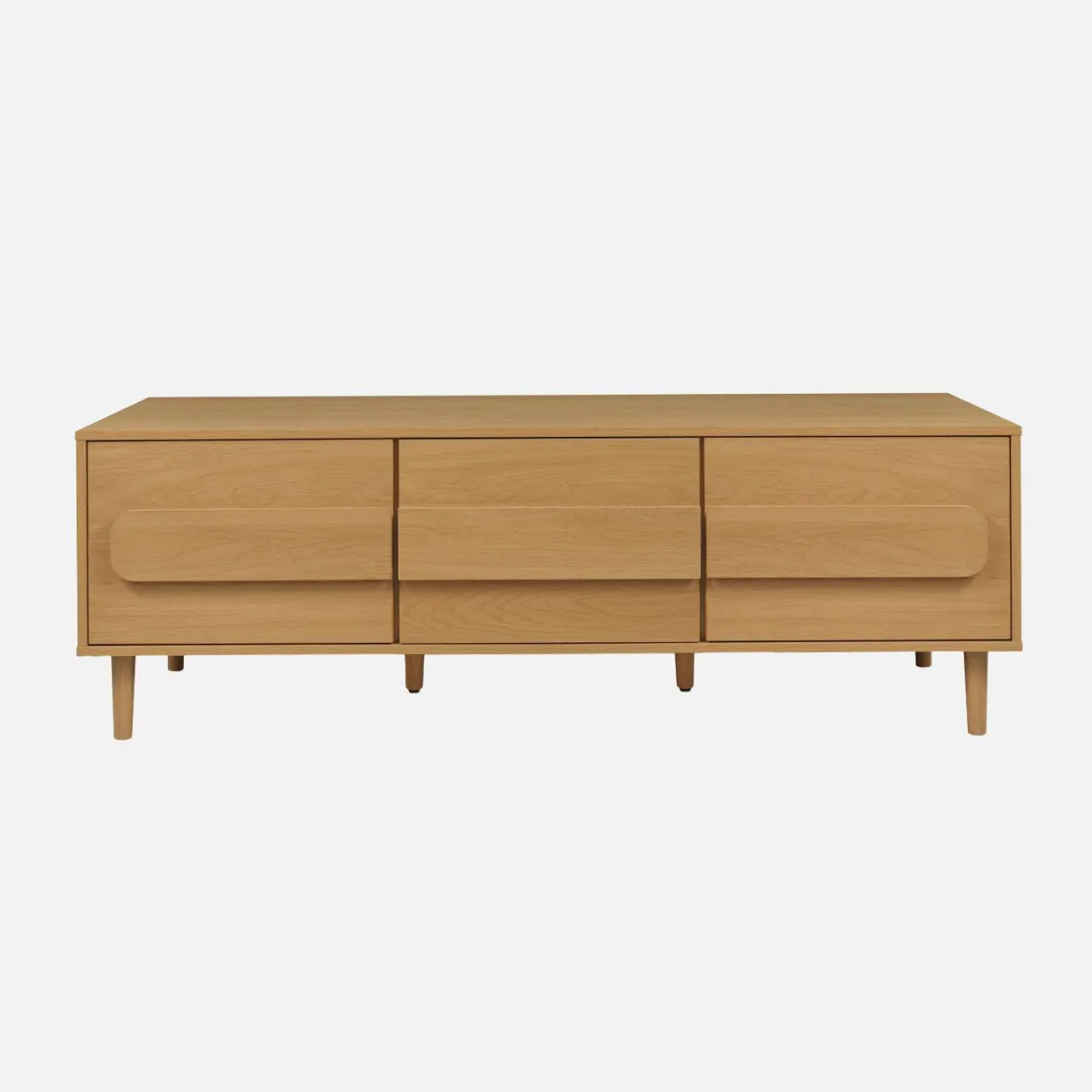 Mobile TV vintage effetto legno 3 ante 150cm