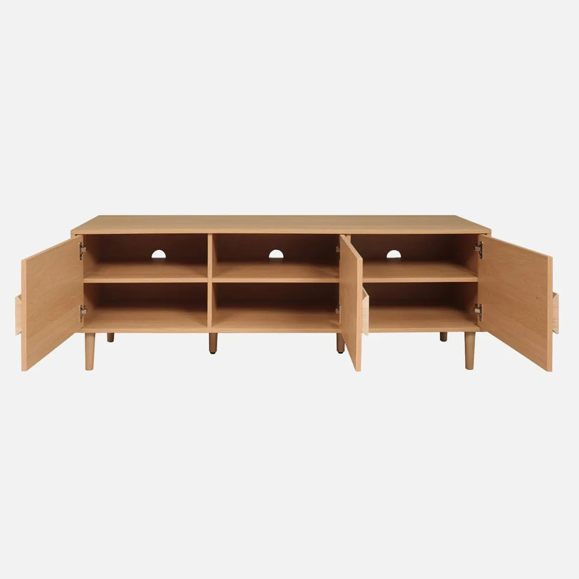 Mobile TV vintage effetto legno 3 ante 150cm