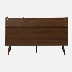 Mobili per vinili XL vintage effetto legno scuro, 130cm
