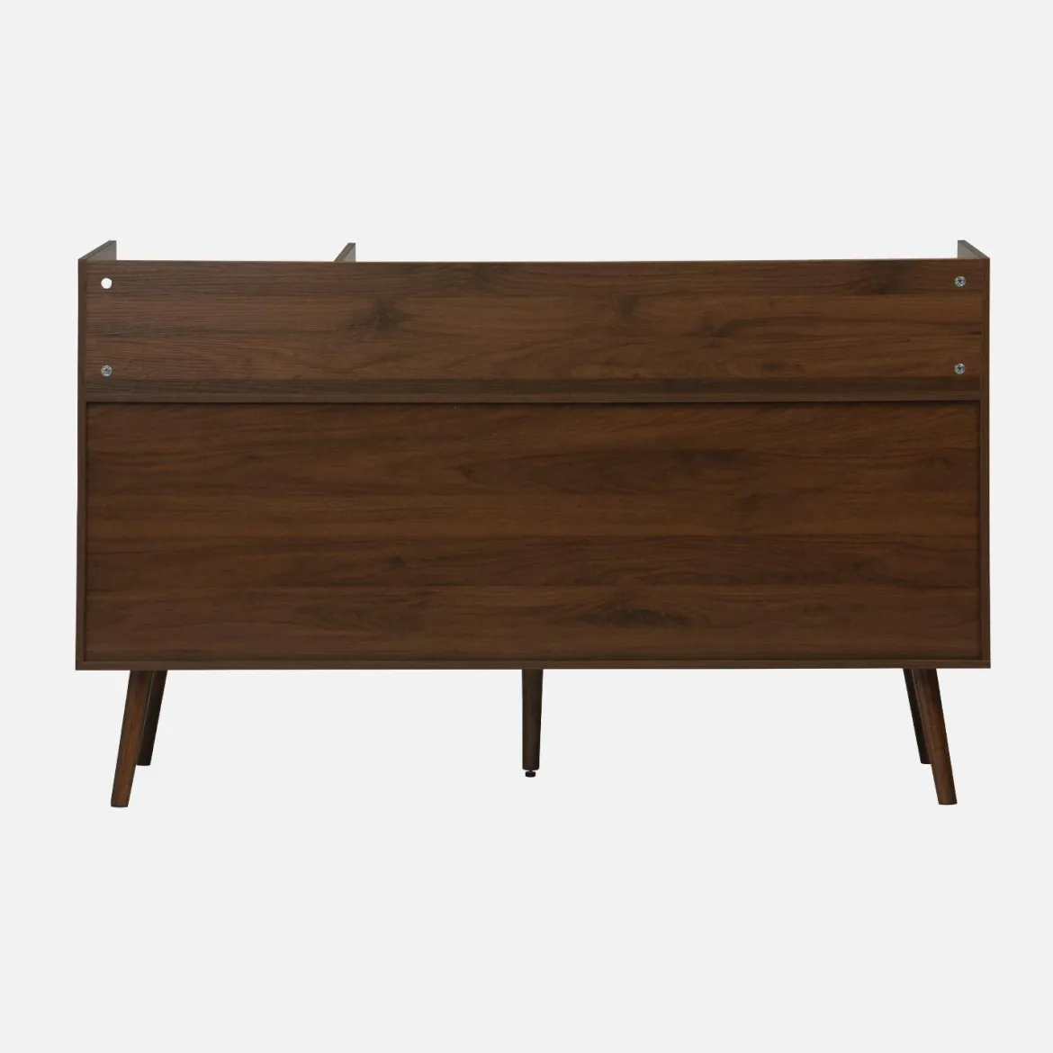 Mobili per vinili XL vintage effetto legno scuro, 130cm