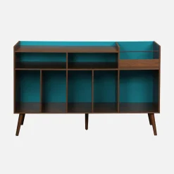 Mobili vintage per vinili effetto legno bicolore XL