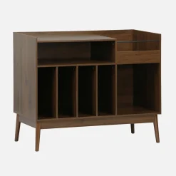 Mobili vintage per vinili effetto legno