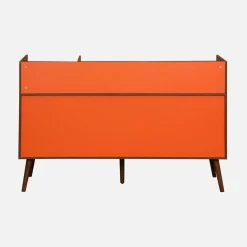 Mobili vintage per vinili effetto legno bicolore XL