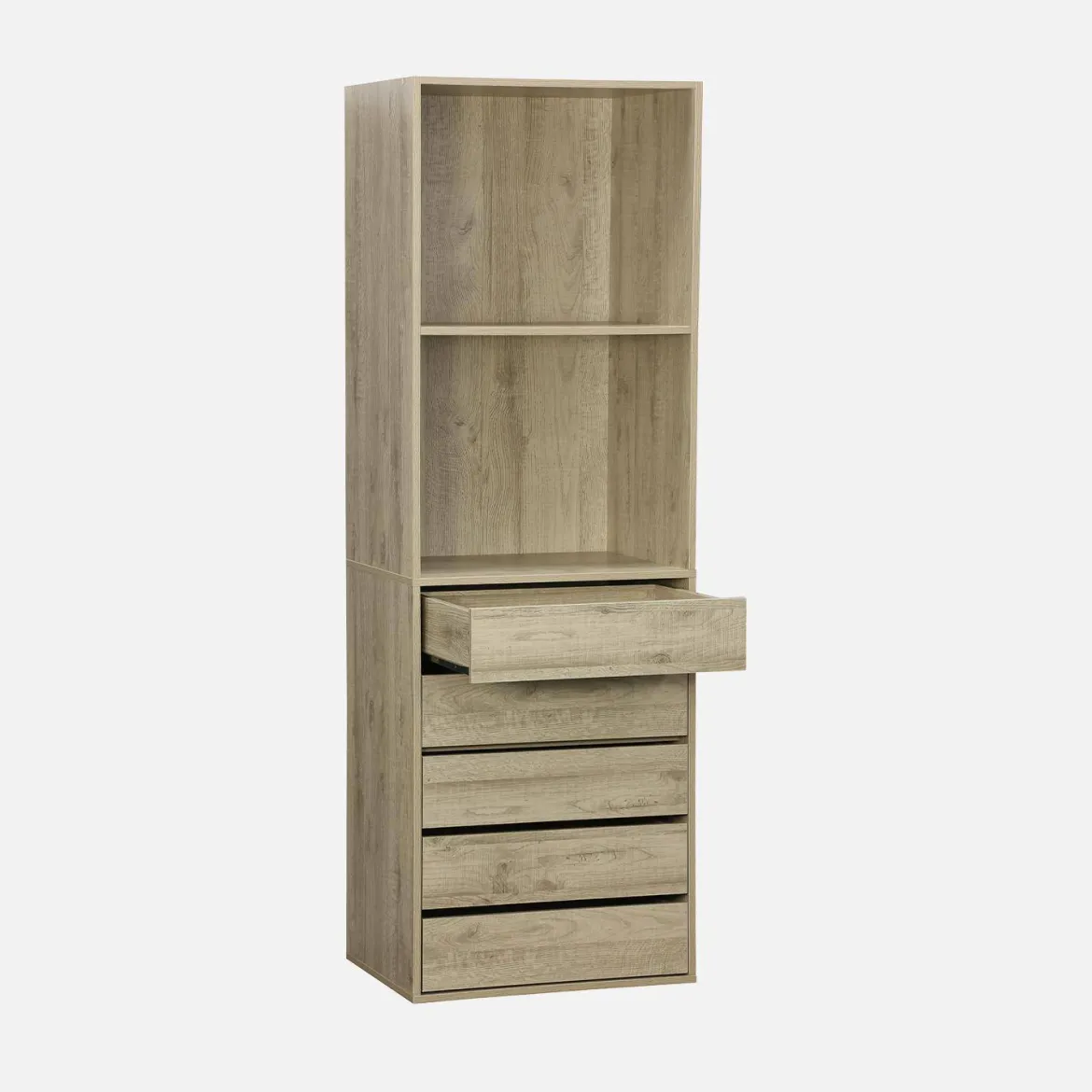 Modulo armadio con 5 cassetti e 2 ripiani