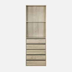 Modulo armadio con 5 cassetti e 2 ripiani