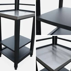 Modulo cucina da esterno in acciaio 2 ripiani, 48.5cm