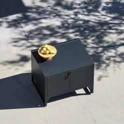 Modulo cucina da esterno in acciaio con 2 ante, 80cm