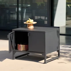 Modulo cucina da esterno in acciaio con 2 ante, 80cm