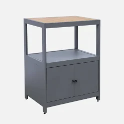 Modulo cucina da esterno in alluminio e polywood a 2 ante