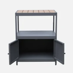 Modulo cucina da esterno in alluminio e polywood a 2 ante