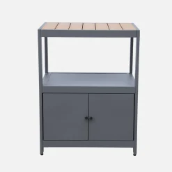 Modulo cucina da esterno in alluminio e polywood a 2 ante