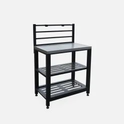 Modulo cucina da esterno in acciaio 2 ripiani, 80cm